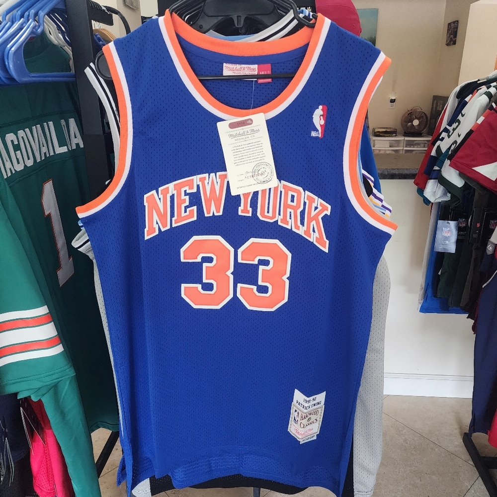 PATRICK EWING NEW YORK KNICKS THROWBACK JERSEY